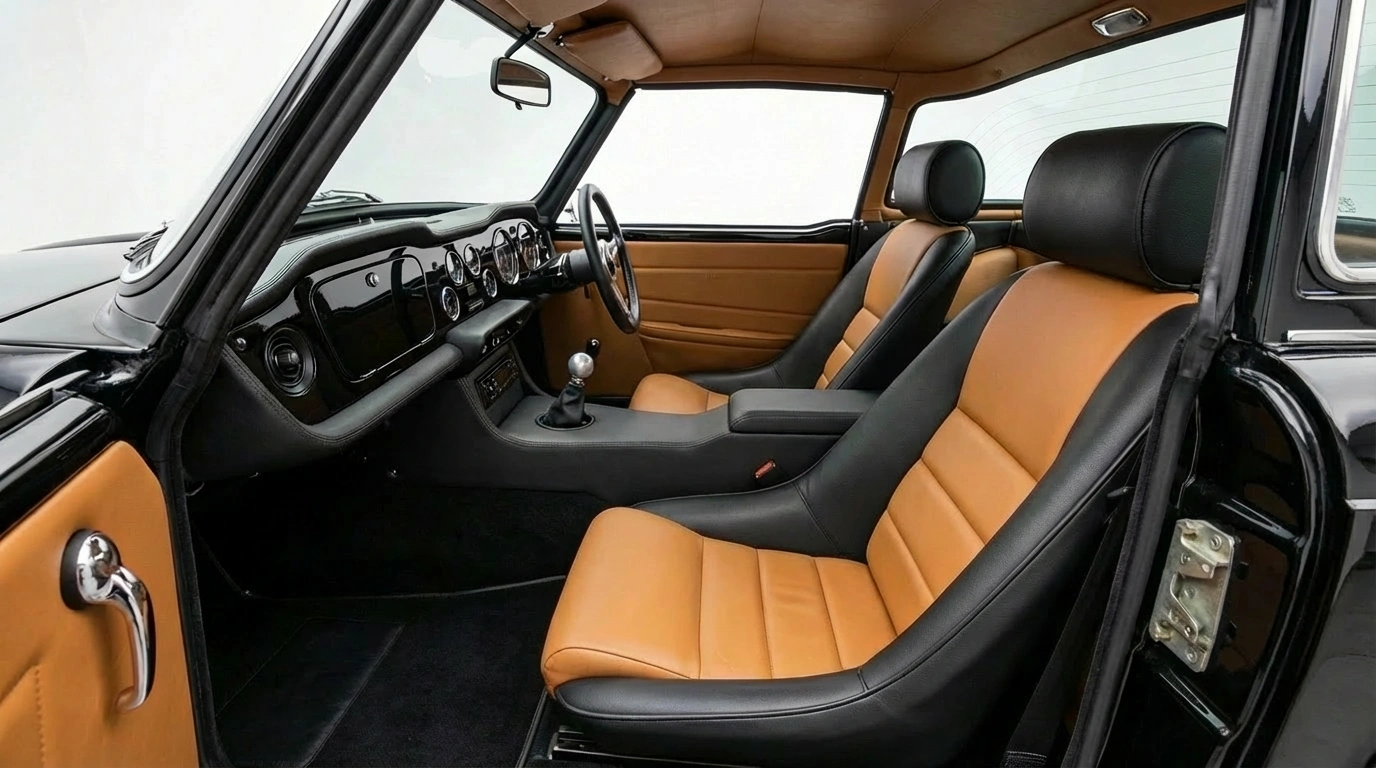 TR6B interior detail